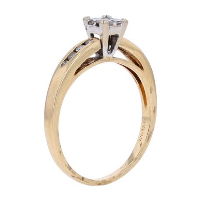 1/3 ctw 14K Yellow Gold Diamond Engagement Ring