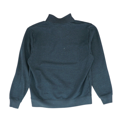 Gray Solid 1/4 Zip Pullover