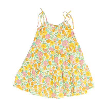 Beige Floral Dress
