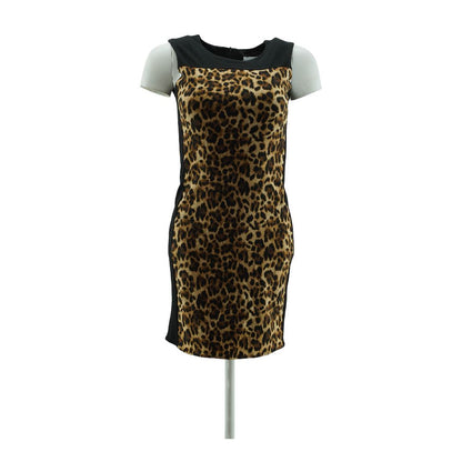 Brown Animal Print Mini Dress