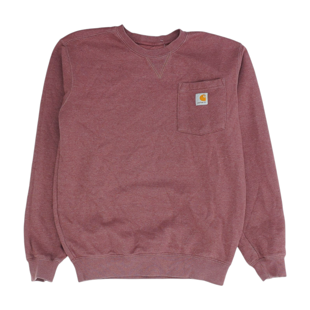 Red Solid Sweatshirt Pullover