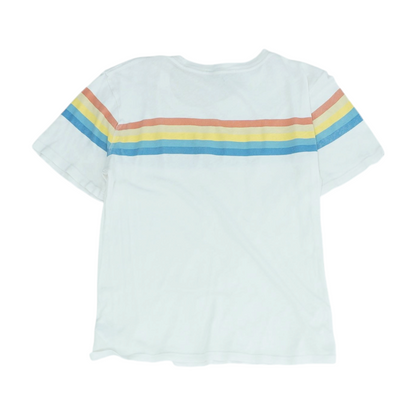 White Color Block T-Shirt