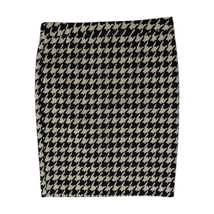 Black Houndstooth Mini Skirt