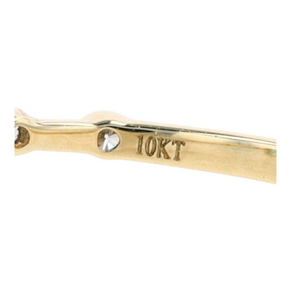 3/8 ctw 10K Yellow Gold Blue Topaz Fashion Ring