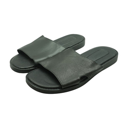 Black Casual Slide Sandals