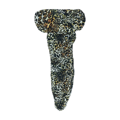 Black Animal Print Mini Dress