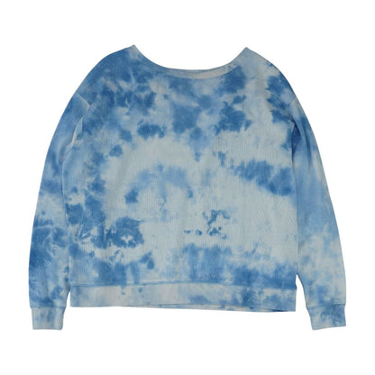 Blue Tie Dye Crewneck T-Shirt