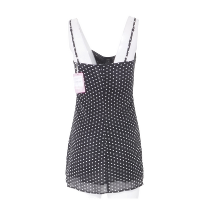 Black Polka Dot Mini Dress
