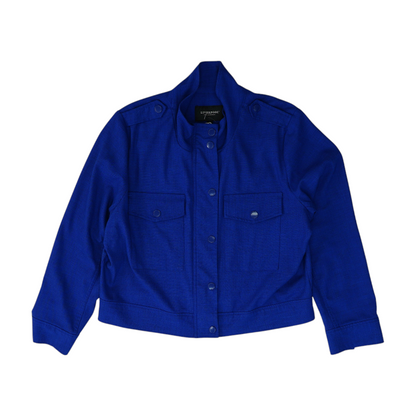 Blue Solid Blazer