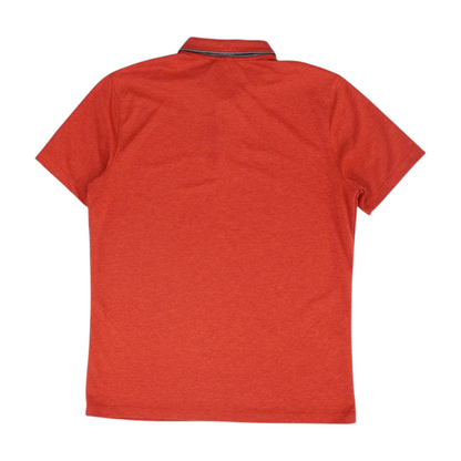 Red Solid Short Sleeve Polo