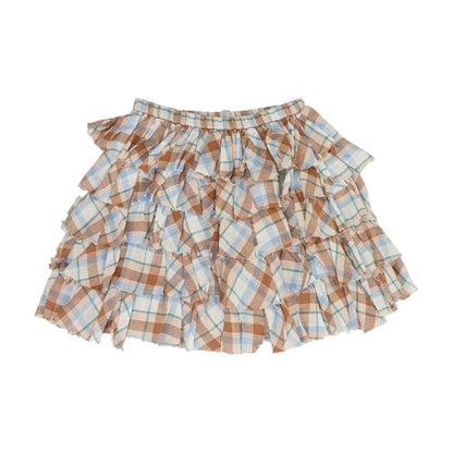 Multi Plaid Skirt