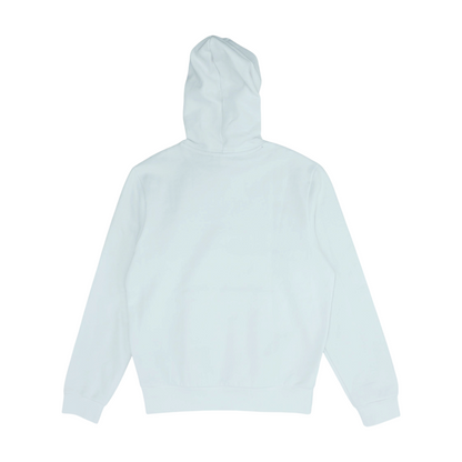 White Solid Hoodie Pullover