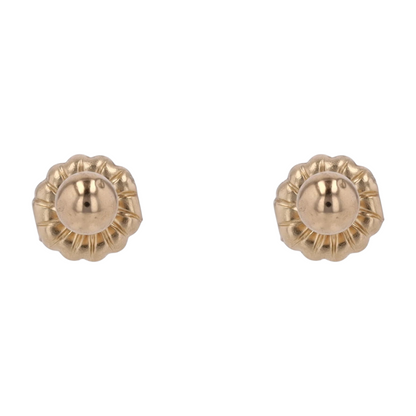 14K Yellow Gold Stud Earrings
