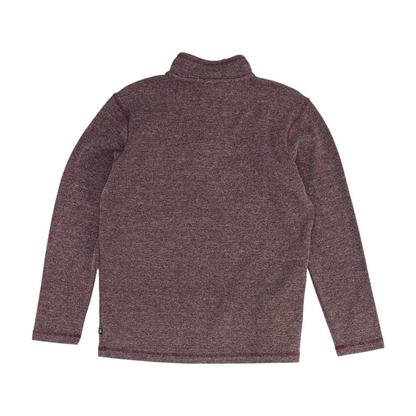 Maroon Solid 1/4 Zip Pullover