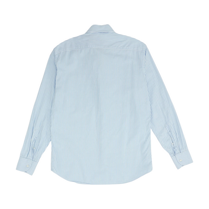 Blue Striped Long Sleeve Button Down