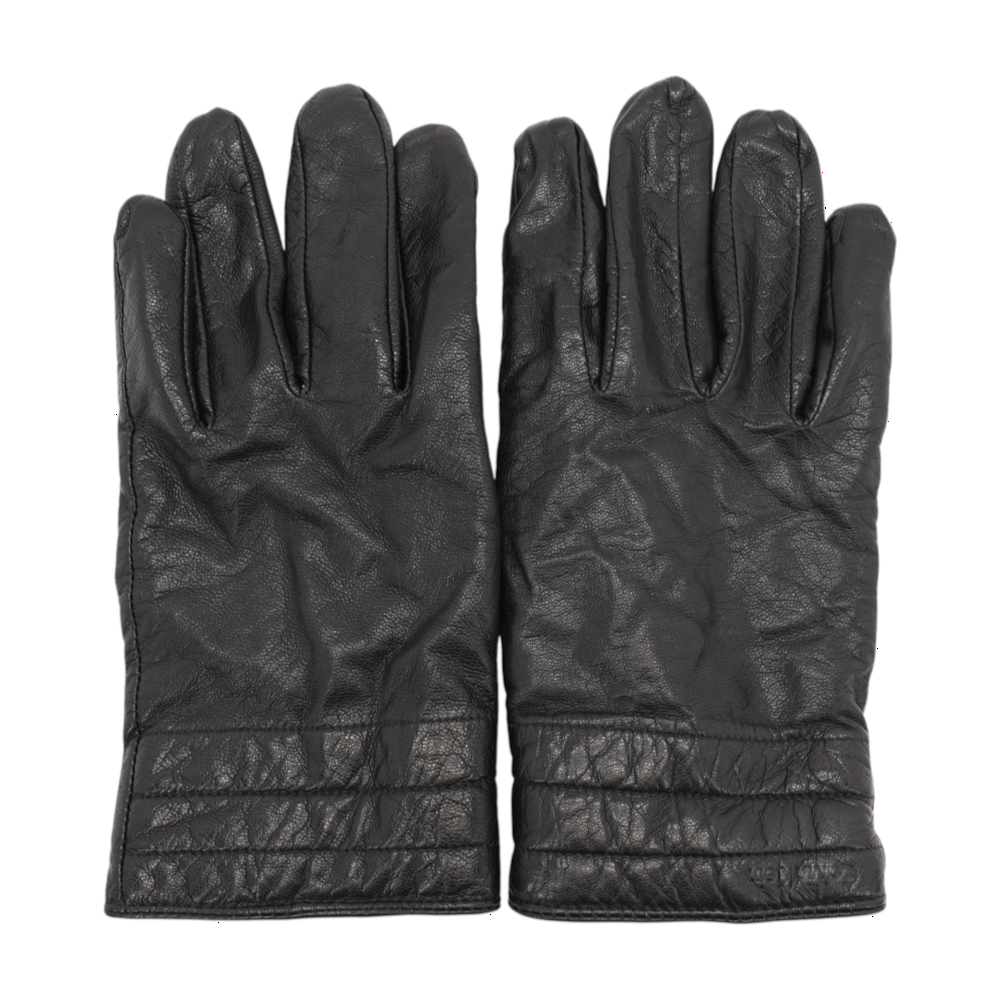 Calvin Klein Black Leather Gloves – Image 1