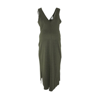 Green Maternity Midi Dress