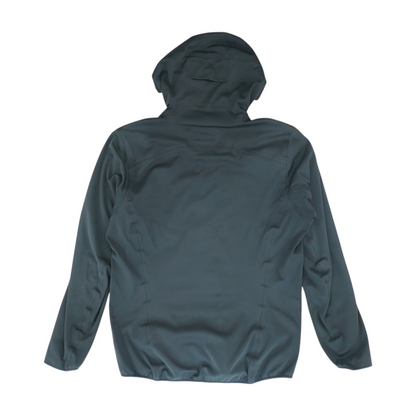 Black Solid Rain Jacket