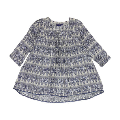 Blue Graphic Blouse