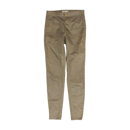 Beige Animal Print Pants