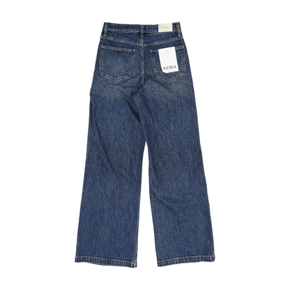 Blue Wide Leg Jeans