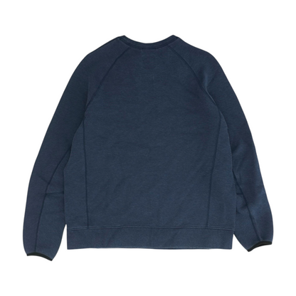Blue Solid Sweatshirt Pullover