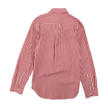 Red Check Long Sleeve Button Down