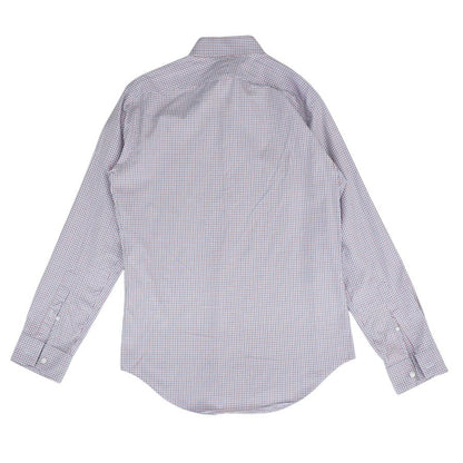 White Check Long Sleeve Button Down