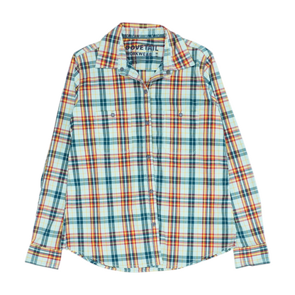 Multi Plaid Button Down
