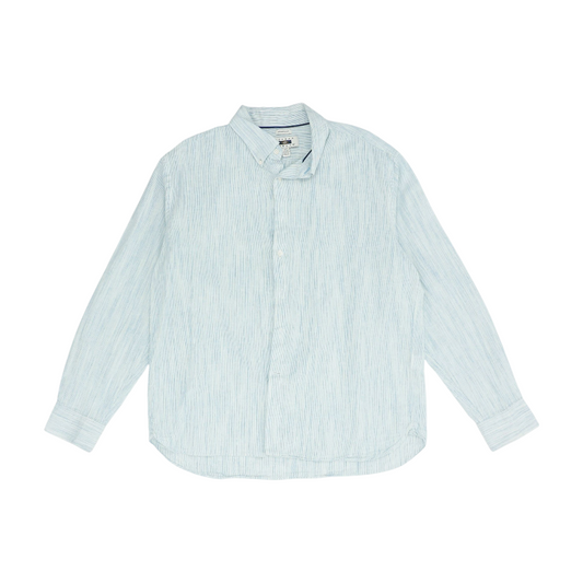 Blue Striped Long Sleeve Button Down