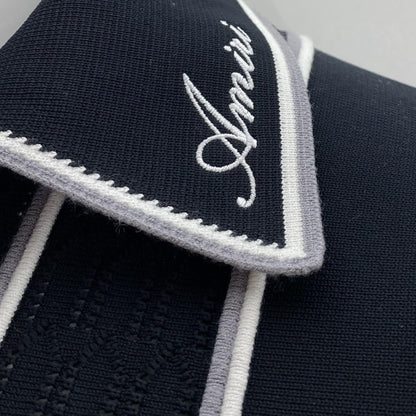 Black Script Stripe Shirt
