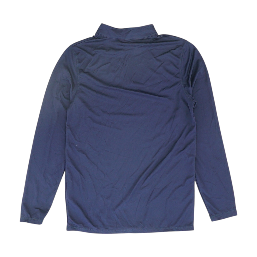 Navy Solid 1/4 Zip Pullover