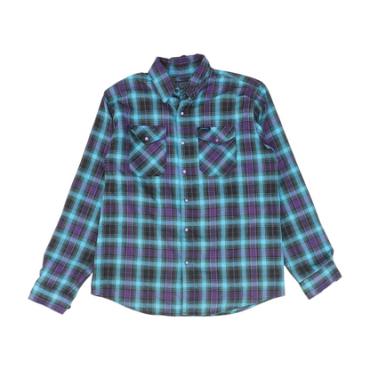 Blue Plaid Flannel Button Down