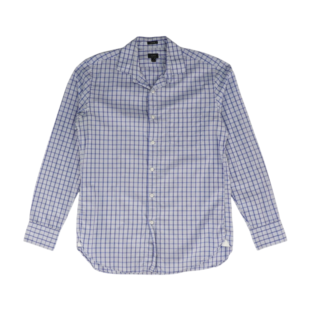 Blue Check Long Sleeve Button Down