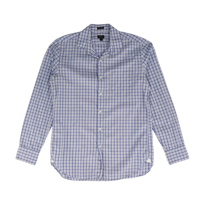 Blue Check Long Sleeve Button Down