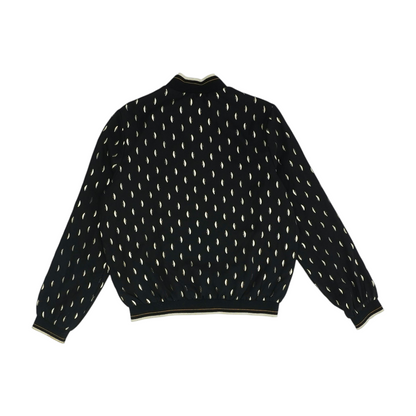Black Print Active Jacket