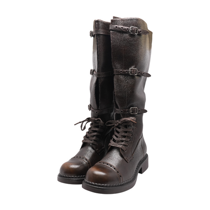 Brown Knee-High Boots
