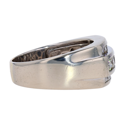 1 5/8 ctw 14K White Gold Diamond Band