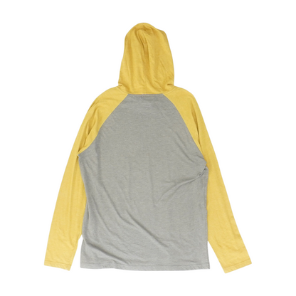 Gray Color Block Hoodie Pullover