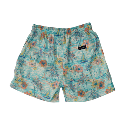 Blue Graphic Swim Bottom