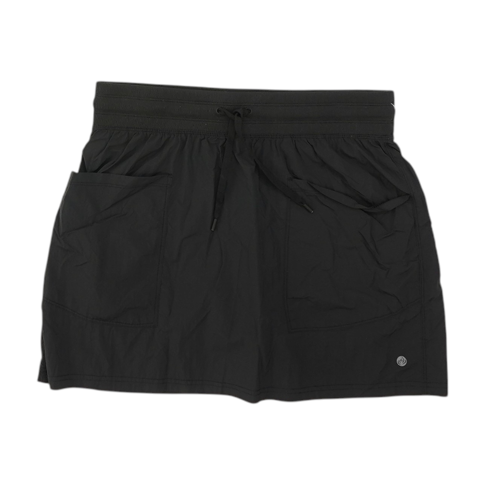 Black Solid Active Shorts