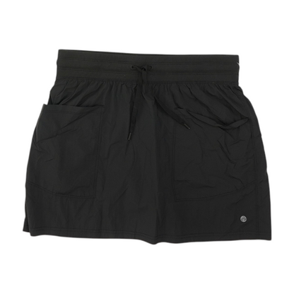 Black Solid Active Shorts