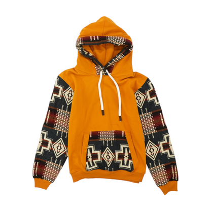 Multi Color Block Hoodie Pullover