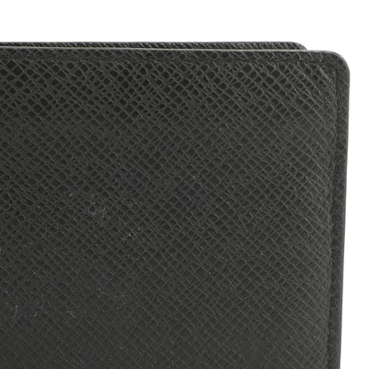 Portefeuille Pince Wallet in Black Taiga Leather