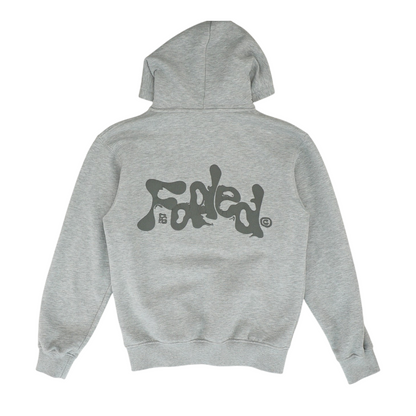Gray Solid Hoodie Pullover