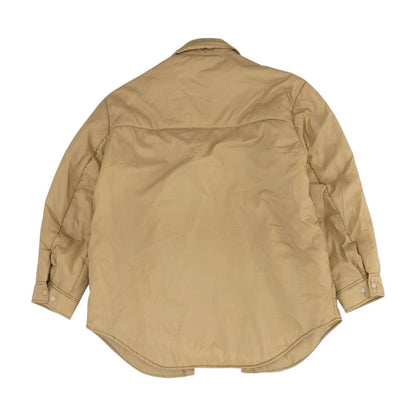 Tan Solid Puffer Jacket