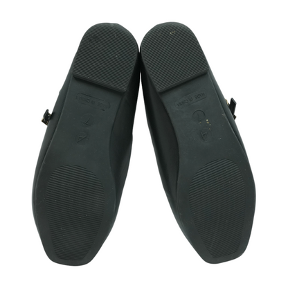 Black Slip-On Flats