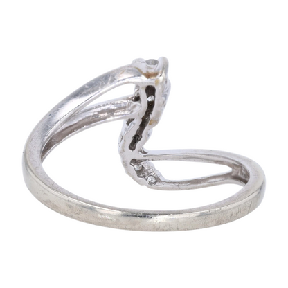 1/10 ctw 10K White Gold Diamond Fashion Ring