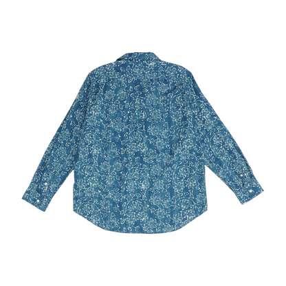 Teal Floral Button Down