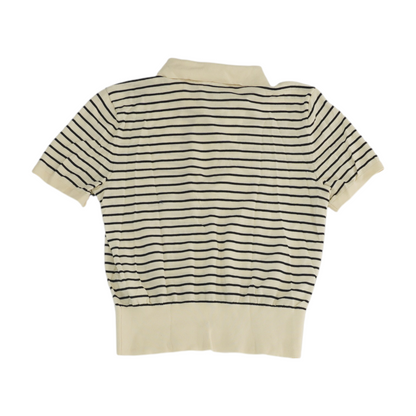 Ivory Striped Blouse